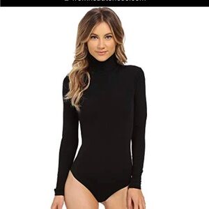 Wolford Size Large NWT Women’s 75026 Colorado Turtleneck Bodysuit in Black